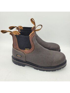 LaCrosse Extreme Tough Romeo HD 6 Brown Pull On Men's Sz 8.5 Leather Work Boots